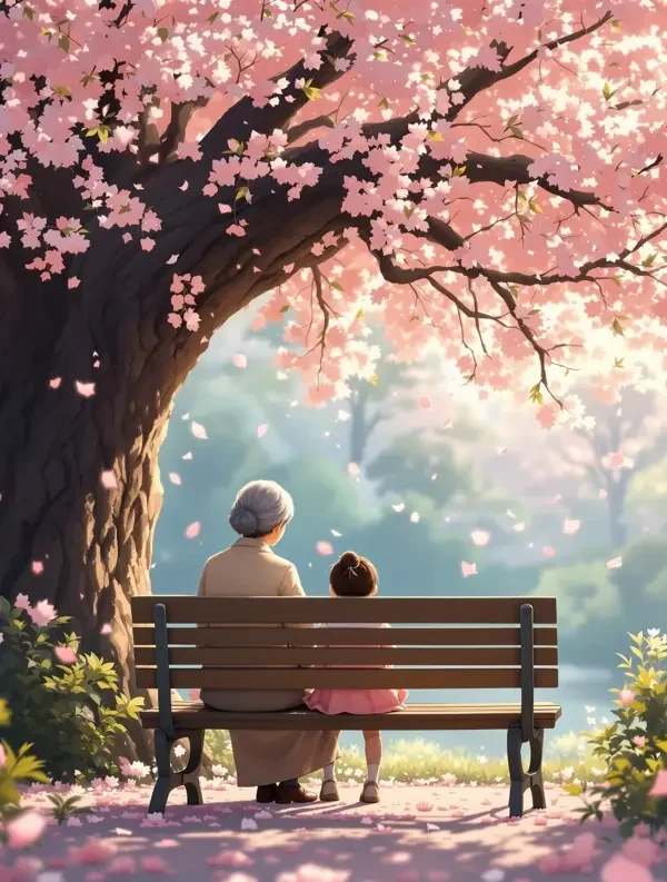 樱花树下